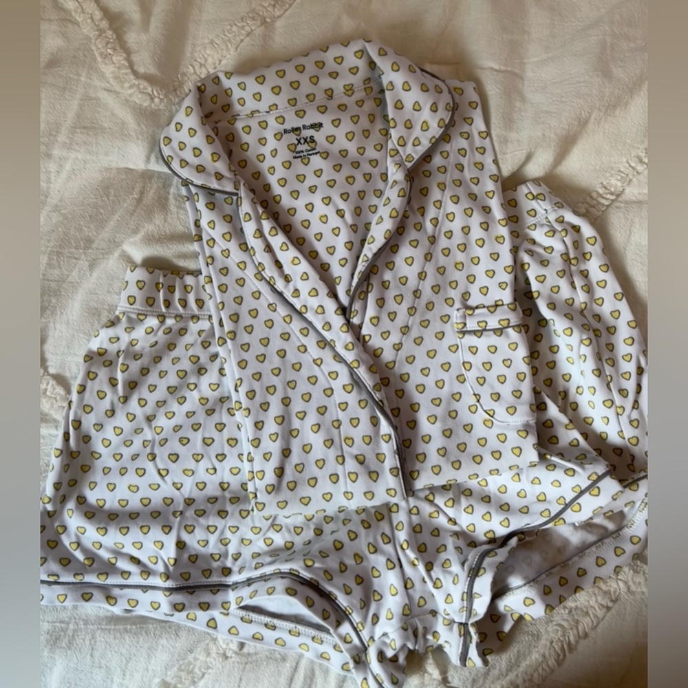 Roller Rabbit Hearts Polo Pajama